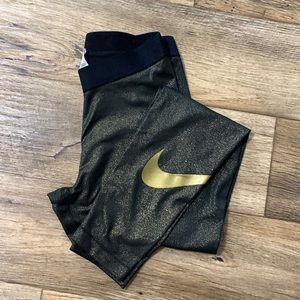 Nike Gold Shimmer Leggings